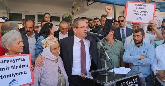 Ayvalık’ta madencilere geçit yok