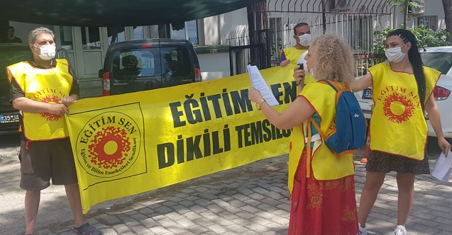 Dikili: "Öğretmenlerin yaşamını tehlikeye atmayın!”