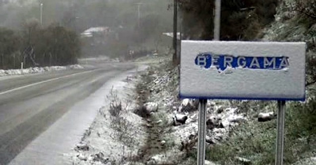 Bergama ve Kınık ilçeleri için kar yağışı uyarısı