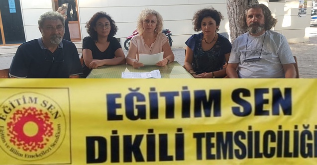 Dikili Eğitim-Sen'den 'öğrenciye şiddeti' kınama!