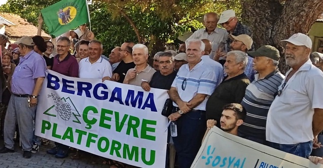 Bergama köylüsünde GES tepkisi; "Ağaçlarımızı kestirmeyeceğiz"