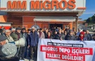Dikili ve Bergama'da Migros depo işçilerine destek!