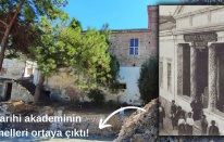 Ayvalık’taki tarihi akademinin temelleri polis merkezi inşaatında ortaya çıktı