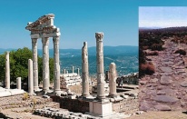 Bergama’da tarihi yol keşfedildi, koruma altına alındı