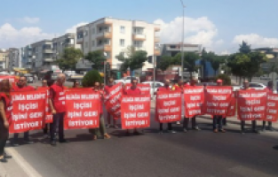 Aliağa işçileri Çanakkale yolunu kesti