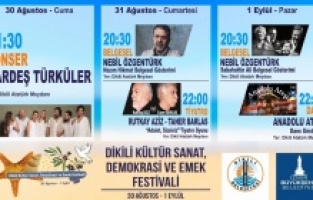 Dikili’de Demokrasi ve Emek Festivali başlıyor