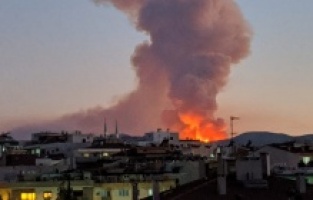 İzmir yanıyor, işte görüntüler...