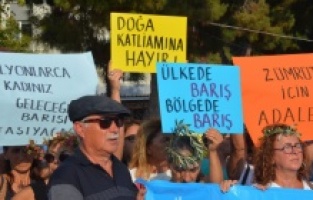 Dikili “Barış” diye haykırdı