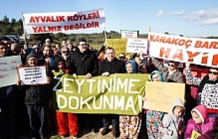 Ayvalıklılar haykırdı; "Karakoç Barajına Hayır!"