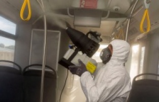 İzmir’de toplu ulaşıma virüs önlemi