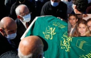 Depremde hayatını kaybeden Yüksel ailesine hüzünlü veda..