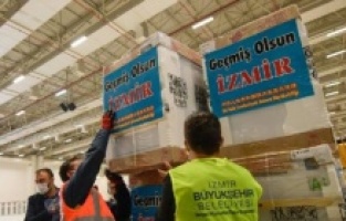 Çin’den İzmirli depremzedelere 51 çamaşır 51 bulaşık makinesi