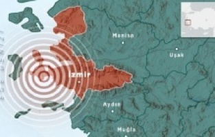 İzmir sallandı! 4.3 büyüklüğünde deprem!