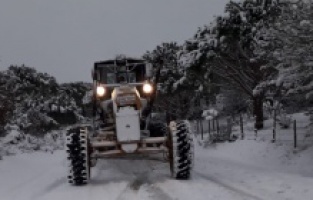 Büyükşehir'den, Bergama'da kar seferberliği!