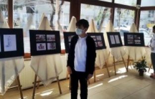 Dikili'de, büyük yetenek Ali Kerem resim sergisi açtı