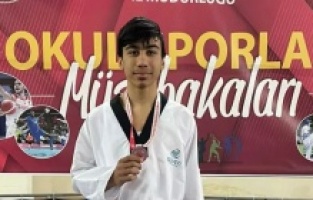 Bergamalı genç sporcu 2'nci oldu