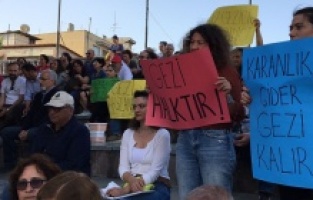 Bergama'da Gezi Davası'na tepki! "Bu daha başlangıç, mücadeleye devam"