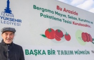 Bergama'ya, Büyükşehirden yeni tesis! Bakırçay Havzası'ndaki üreticiye dev destek!