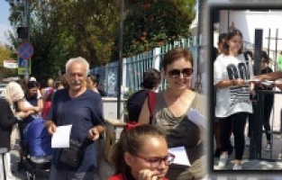 Dikili'de, her öğrenciye ücretsiz yemek ve su için bildiri dağıttılar!