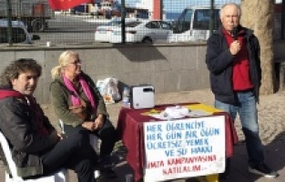 Dikili'de "Okullarda 1 öğün ücretsiz yemek" için imza kampanyası!