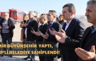 İzmir Büyükşehir Belediyesi yaptı, AKP’li Koştu sahiplendi!