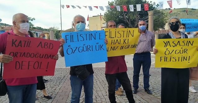 Bergama'da Filistin protestosu!