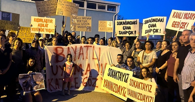 Bergama’da yaşanan köpek katliamı protesto edildi