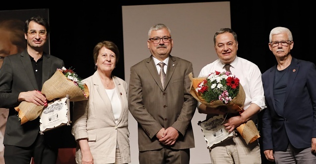 Terkoğlu ve Ulu, Bergamalılarla söyleşide bir araya geldi