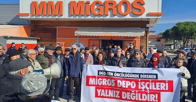 Dikili ve Bergama'da Migros depo işçilerine destek!