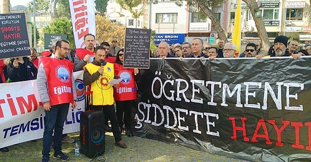 Bergama’da eğitimcilerden "Şiddete Hayır" çığlığı!