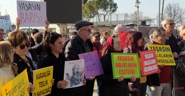 Dikili’den Ortadoğu’da savaş çığlığına tepki!