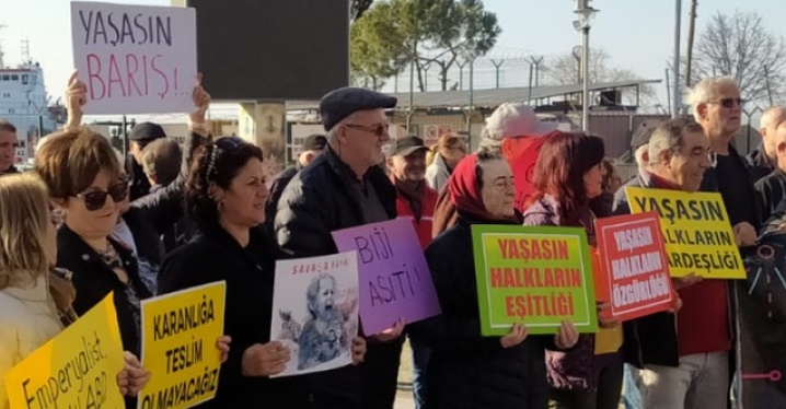 Dikili’den Ortadoğu’da savaş çığlığına tepki'